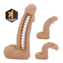 Pretty love - imbracatura zane con dildo flessibile 17 cm ø 4,3 cm naturale