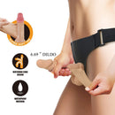 Pretty love - imbracatura zane con dildo flessibile 17 cm ø 4,3 cm naturale