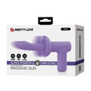 Pretty love - pistola massaggiante vito a spinta, 5 modalità, viola