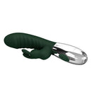 Pretty love - vibratore a forma di coniglio naughty bunny, 30 funzioni, ricaricabile tramite usb, verde