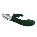 Pretty love - vibratore a forma di coniglio naughty bunny, 30 funzioni, ricaricabile tramite usb, verde