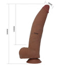 Pretty love - dildo flessibile realistico ulric 26 cm ø 5.5 cm tpe marrone