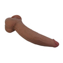 Pretty love - dildo flessibile realistico ulric 26 cm ø 5.5 cm tpe marrone