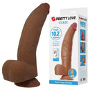 Pretty love - dildo flessibile realistico ulric 26 cm ø 5.5 cm tpe marrone