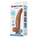 Pretty love - dildo flessibile realistico ulric 26 cm ø 5.5 cm tpe marrone