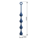 Mr play - perle anali in silicone blu taglia l 42,6 cm