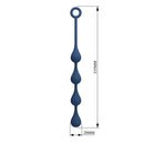 Mr play - perle anali in silicone blu taglia m 33 cm