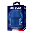 Mr play - jack blue plug anale cavo in silicone taglia m
