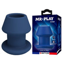 Mr play - jack blue plug anale cavo in silicone taglia s