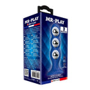 Mr play - plug anale con sfere metalliche e ventosa blu