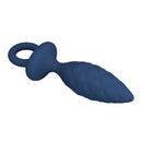 Mr play - plug anale testurizzato con anello blu l
