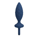 Mr play - plug anale testurizzato con anello blu s