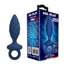 Mr play - plug anale testurizzato con anello blu s