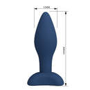 Mr play - plug anale conico in silicone blu m
