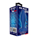 Mr play - plug anale conico in silicone blu s
