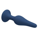 Mr play - plug anale conico in silicone blu xl