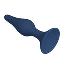 Mr play - plug anale conico in silicone blu xl