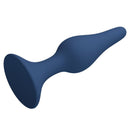 Mr play - plug anale conico in silicone blu xl