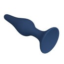 Mr play - plug anale slim in silicone blu taglia s