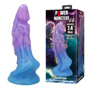 Power monsters - dildo realistico atlanteano con ventosa 19 cm ø 5 cm blu e viola
