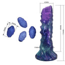 Power monsters - duskwalker sentinel tricolor dildo gonfiabile in silicone fantasy 23 cm ø 5 cm