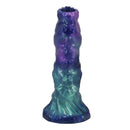 Power monsters - duskwalker sentinel tricolor dildo gonfiabile in silicone fantasy 23 cm ø 5 cm