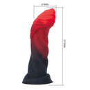 Power monsters - dildo in silicone bigoliath bicolore fantasy 25 cm ø 6 cm