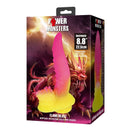 Power monsters - dildo fantasy mostro ondulato con ventosa 22,5 cm ø 5,5 cm rosa e giallo