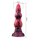 Power monsters - savage beastlord tricolor fantasy dildo in silicone 24 cm ø 5 cm