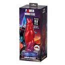 Power monsters - shadow behemoth dildo gonfiabile in silicone bicolore 22 cm ø 5 cm