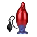 Power monsters - shadow behemoth dildo gonfiabile in silicone bicolore 22 cm ø 5 cm
