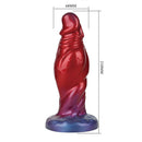 Power monsters - shadow behemoth dildo gonfiabile in silicone bicolore 22 cm ø 5 cm