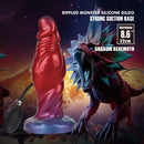 Power monsters - shadow behemoth dildo gonfiabile in silicone bicolore 22 cm ø 5 cm