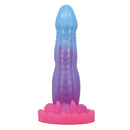 Power monsters - dildo void python fantasy con ventosa 20,5 cm ø 5,2 cm blu, viola e rosa