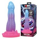 Power monsters - dildo void python fantasy con ventosa 20,5 cm ø 5,2 cm blu, viola e rosa