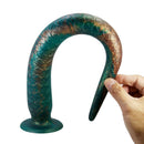 Power monsters - wildwyrm tail bicolore fantasy dildo in silicone 47 cm ø 4 cm