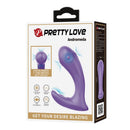 Pretty love - andromeda vibratore ricaricabile a doppia stimolazione viola