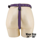 Pretty love - slip universali con imbracatura strap-on viola e nero