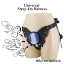 Pretty love - slip universali con imbracatura strap-on neri e blu