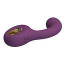Pretty love - brynnlee vibratore ricaricabile con stimolatore orale, 10 vibrazioni e 5 funzioni di leccata, viola