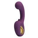Pretty love - brynnlee vibratore ricaricabile con stimolatore orale, 10 vibrazioni e 5 funzioni di leccata, viola