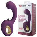 Pretty love - brynnlee vibratore ricaricabile con stimolatore orale, 10 vibrazioni e 5 funzioni di leccata, viola
