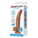 Pretty love - cuthbert dildo flessibile realistico 20 cm ø 5 cm tpe marrone