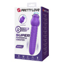 Pretty love - vibratore ricaricabile dannell per stimolazione orale e clitoridea, viola