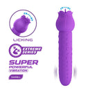 Pretty love - vibratore ricaricabile dannell per stimolazione orale e clitoridea, viola