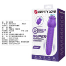 Pretty love - vibratore ricaricabile dannell per stimolazione orale e clitoridea, viola