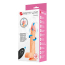 Pretty love - davey dildo vibrante con spinta e rotazione, telecomando, 22,5 cm ø 4,8 cm naturale