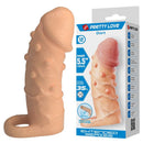 Pretty love - manicotto di estensione del pene dort 14 cm ø 4 cm naturale