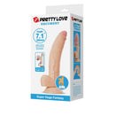 Pretty love - dildo flessibile realistico ellcument 18 cm ø 4.5 cm tpe naturale