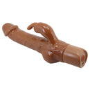 Pretty love - vibratore a forma di coniglio realistico ellison 22,6 cm ø 4,2 cm marrone